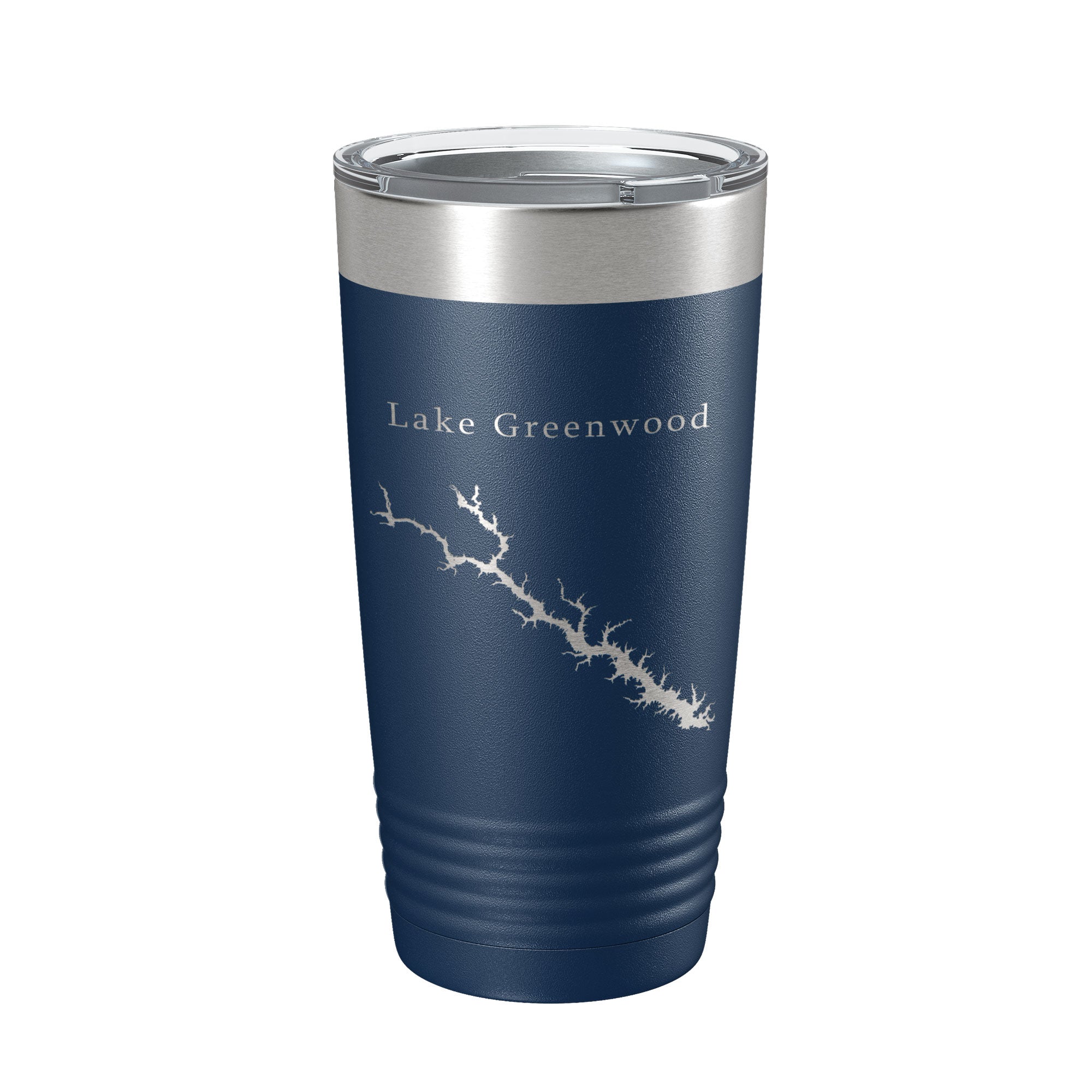 Lake Greenwood Map Tumbler Travel Mug Insulated Laser Engraved Coffee Cup South Carolina 20 oz