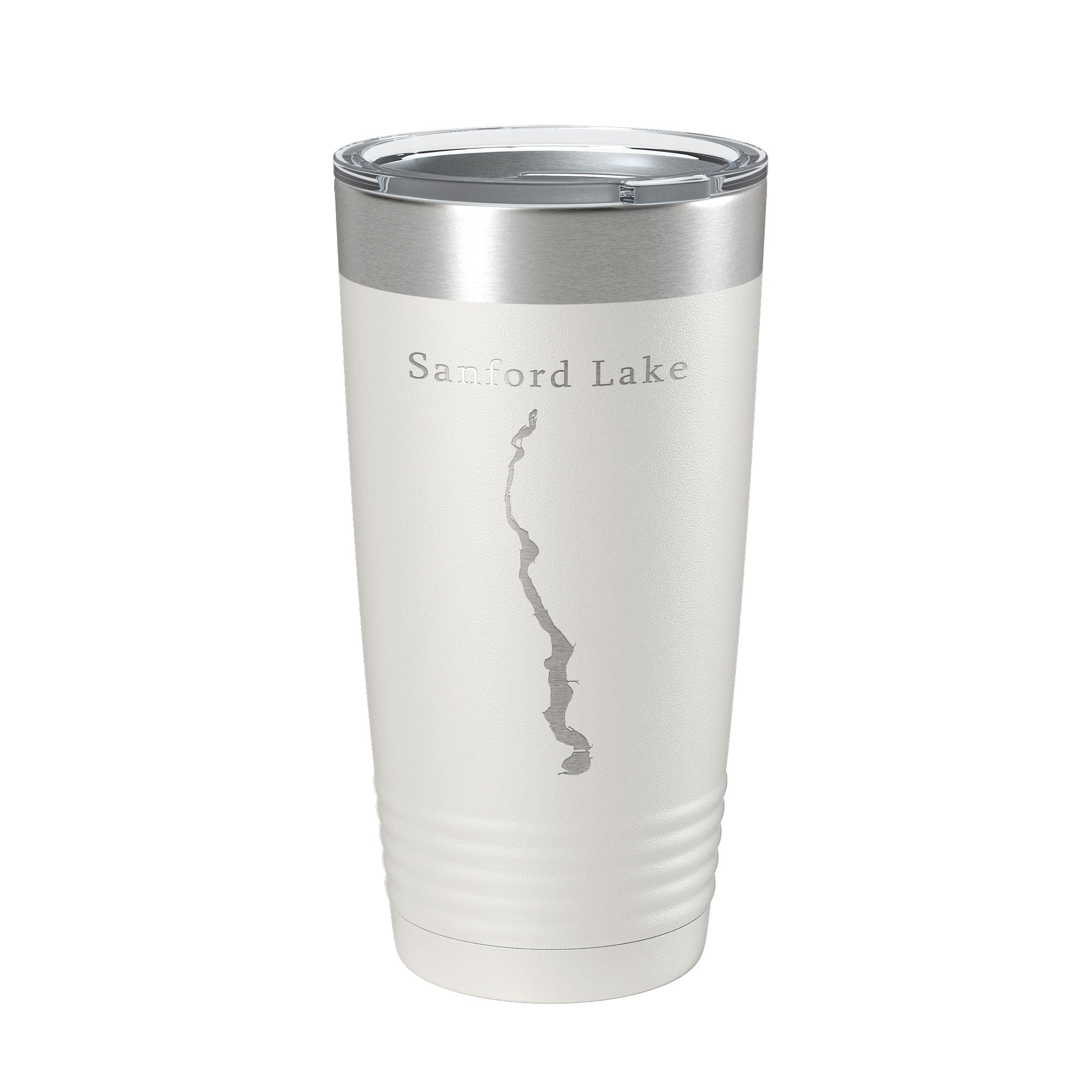 Sanford Lake Tittabawassee Map Tumbler Travel Mug Insulated Laser Engraved Coffee Cup Michigan 20 oz