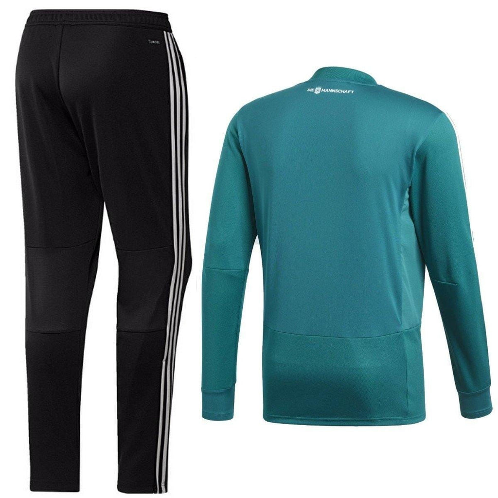 Germany Technical Hybrid Sweat Soccer Tracksuit 2018/19 Green - Adidas