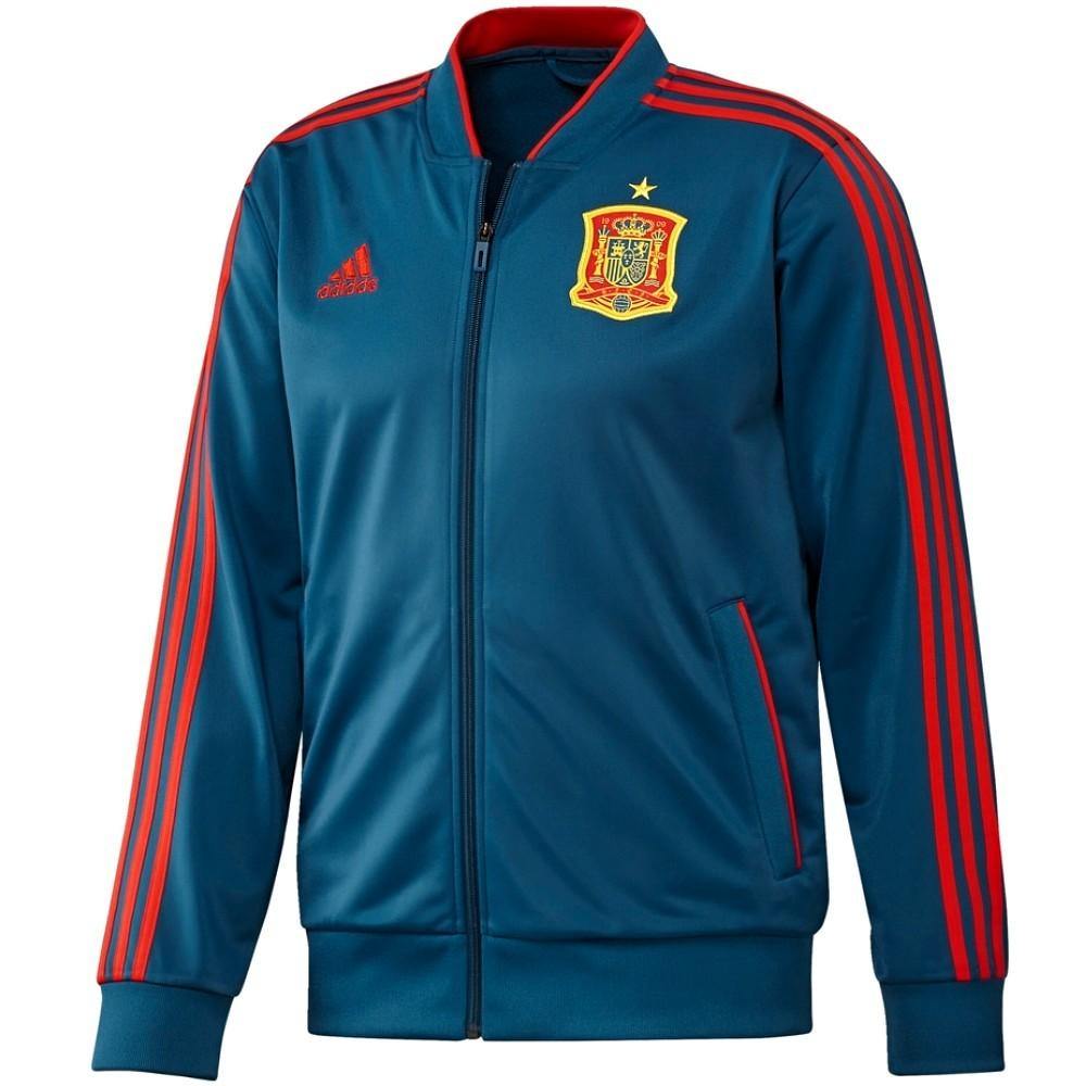 Spain Players Training Bench Soccer Tracksuit 2018/19 - Adidas