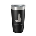 Calcasieu Lake Map Tumbler Travel Mug Insulated Laser Engraved Coffee Cup Louisiana 20 oz
