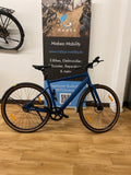 Deruiz Turmali E-Bike mit Riemen in blau - gebrauchtes Vorführmodell - 2 Jahre Garantie