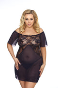 black/darlblue chemise AA051957 - 5XL/6XL