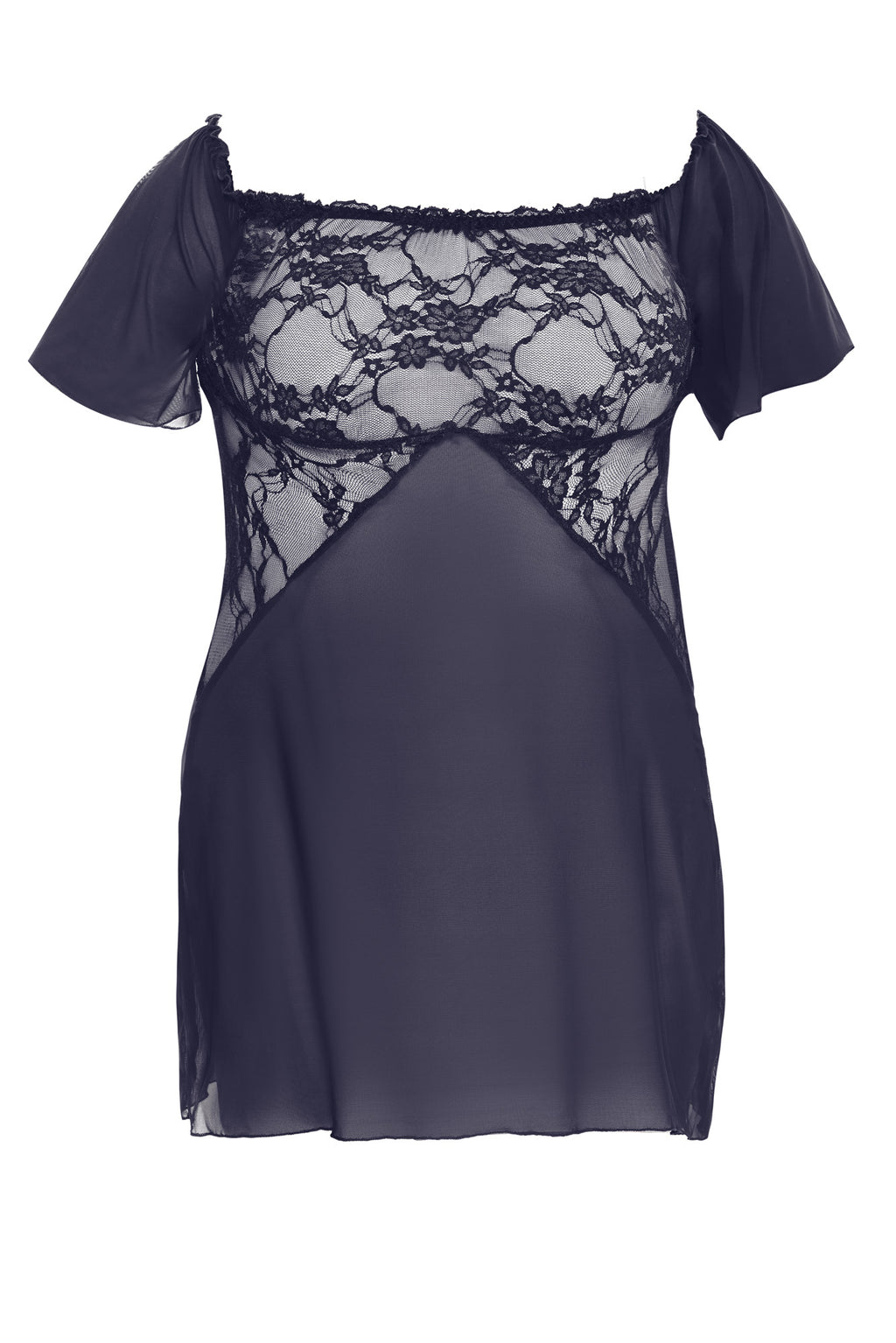black/darlblue chemise AA051957 - 5XL/6XL