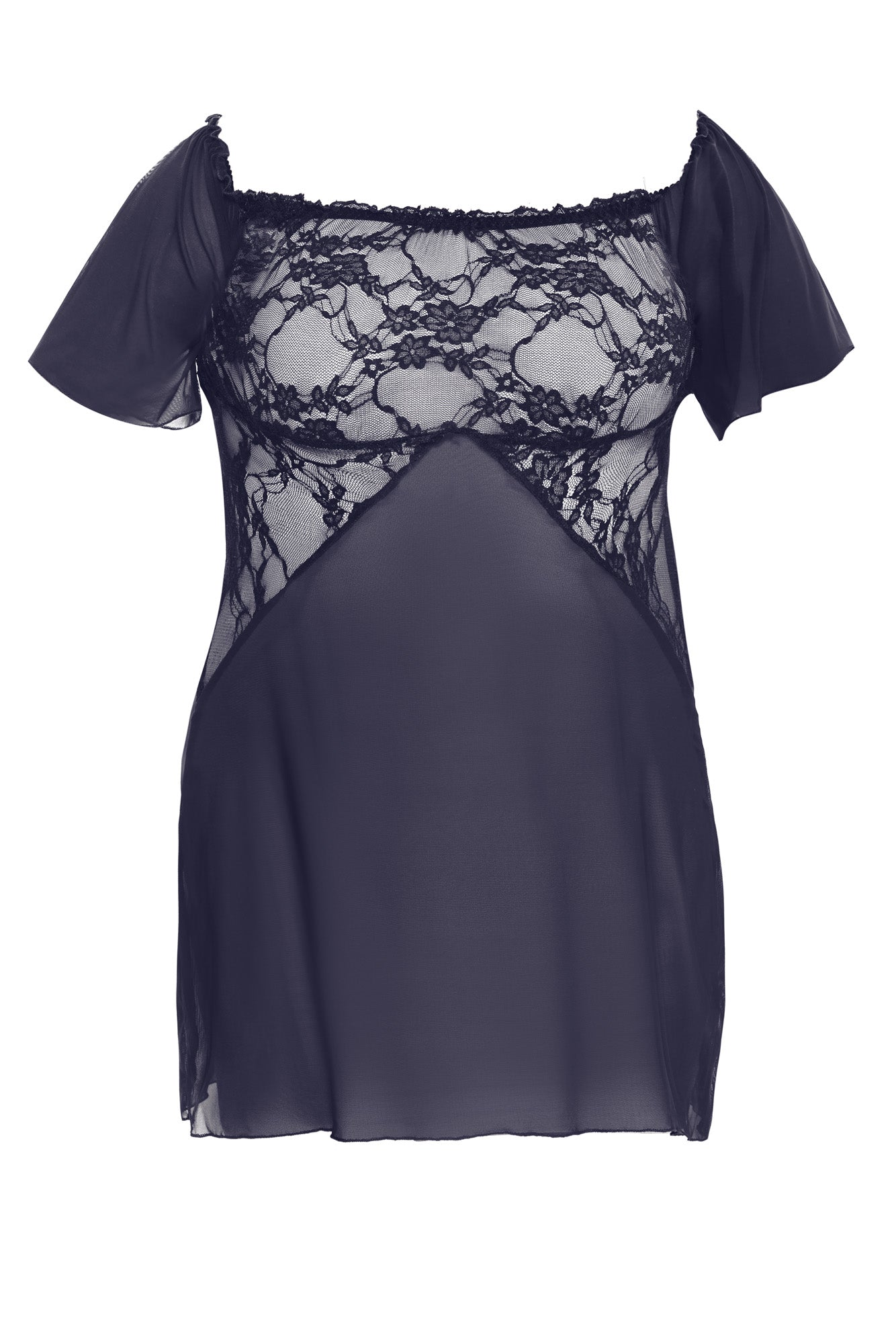 black/darlblue chemise AA051957 - 5XL/6XL