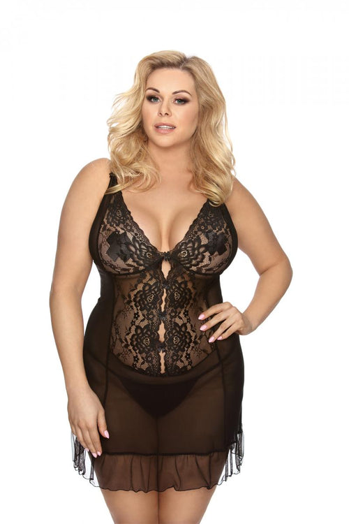 black chemise AA052178 - 5XL/6XL
