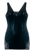 schwarzes Wetlook Chemise SB/1002 54/56 Sexy Base Kollektion by Andalea