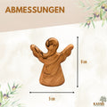 Guardian angel as a tactile object made of olive wood