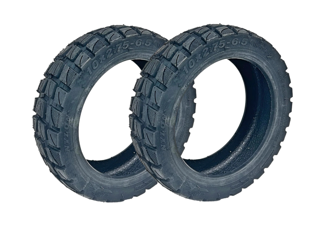 2x Trittbrett E-Scooter Reifen Tubeless 10x2,75 Zoll Set 10x2,75-6,5