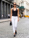 Black NOLITA Polka Dot Halter Top Prêt-à-Porter BYMANYC ® New York