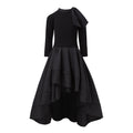 Black Dress with Trail