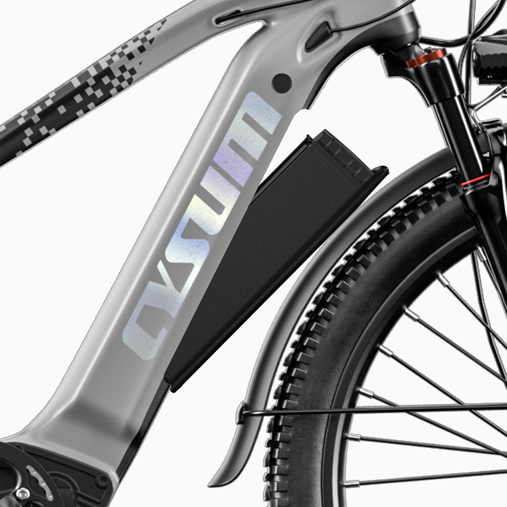 CYSUM Speedy electric mountain bike - 27.5"- Gray color, top speed 25km/h, hydraulic disc brake