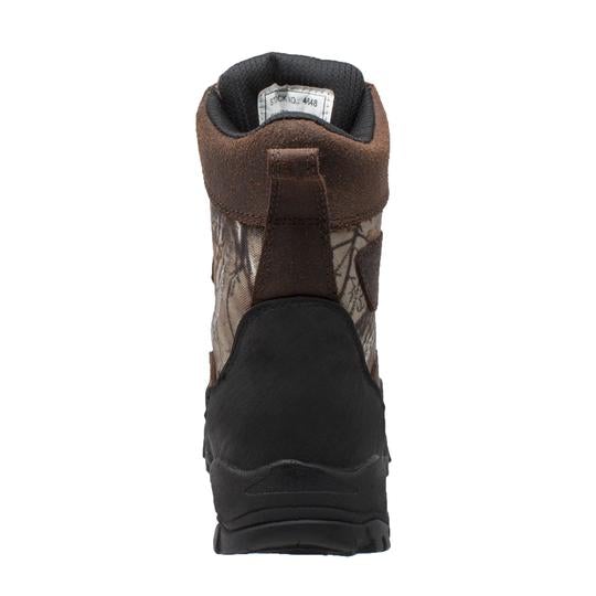 Children's 8" Camo Dark Brown Leather Boots