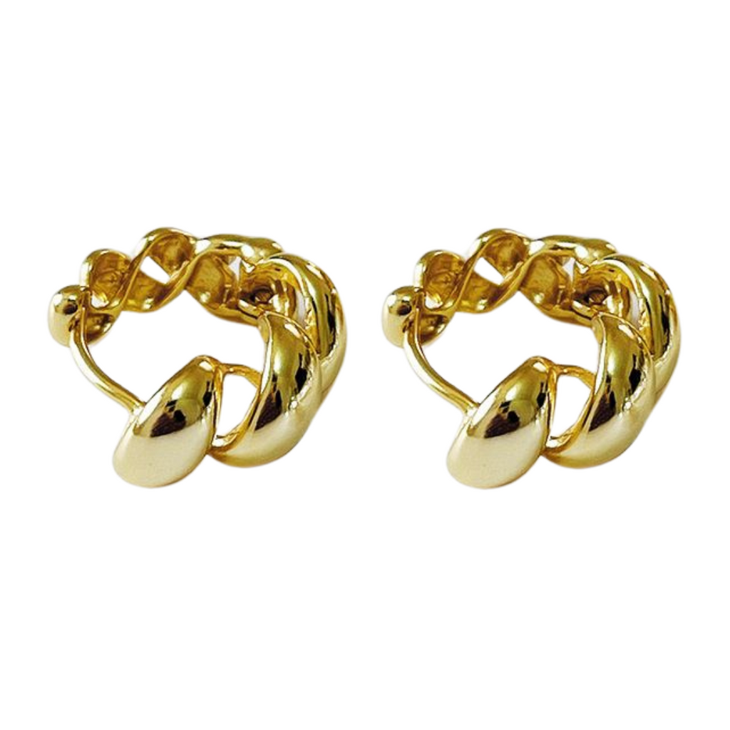 CHUNKY CROISSANT HOOPS 2CM
