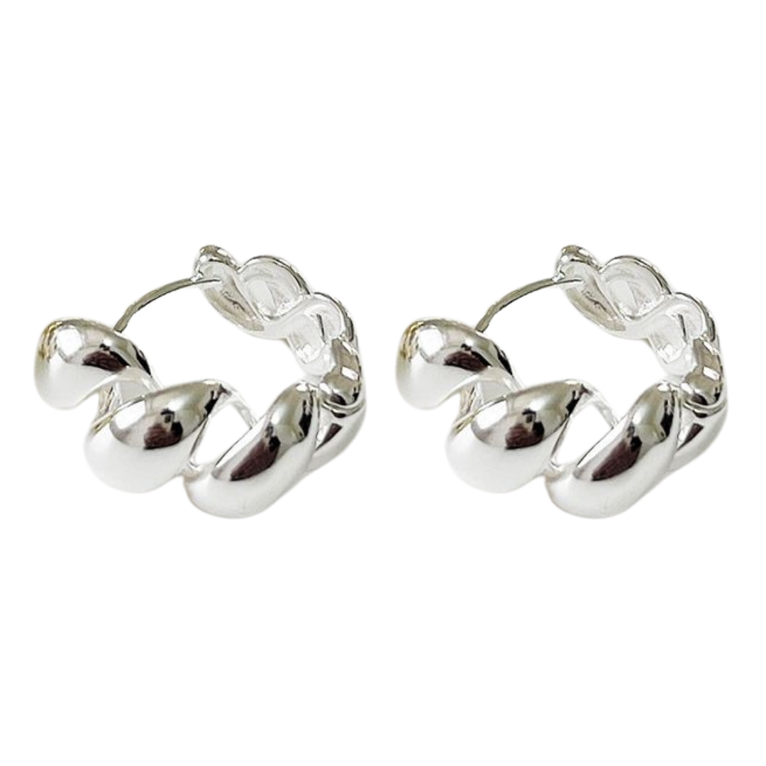 CHUNKY CROISSANT HOOPS 2CM