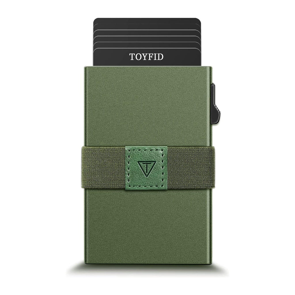 RFID Card Holder Pop Up Minimalist Wallet for Men Women RFID Blocking Protection Metal Aluminum Slim Credit Card Case