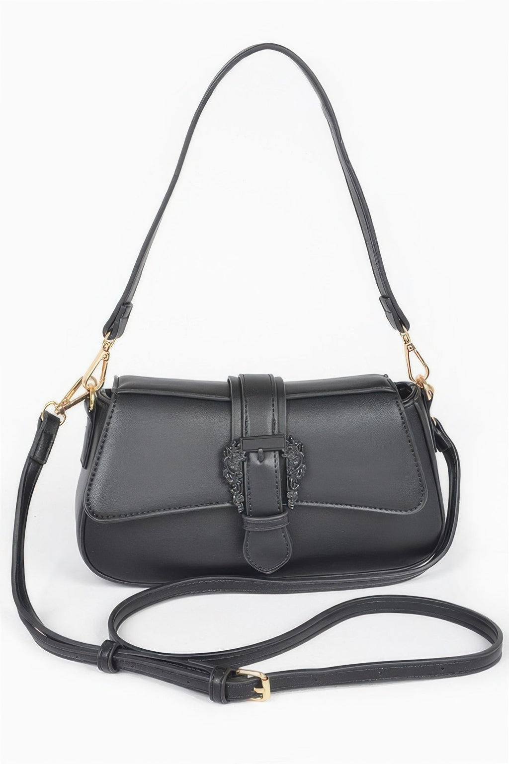 HELL’S KITCHEN Buckle Shoulder Bag | Vegan BYMANYC ® New York