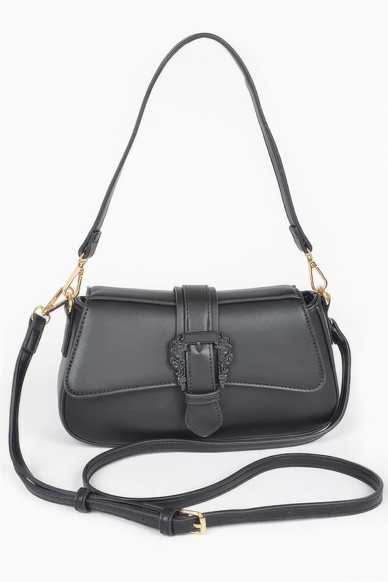 HELL’S KITCHEN Buckle Shoulder Bag | Vegan BYMANYC ® New York