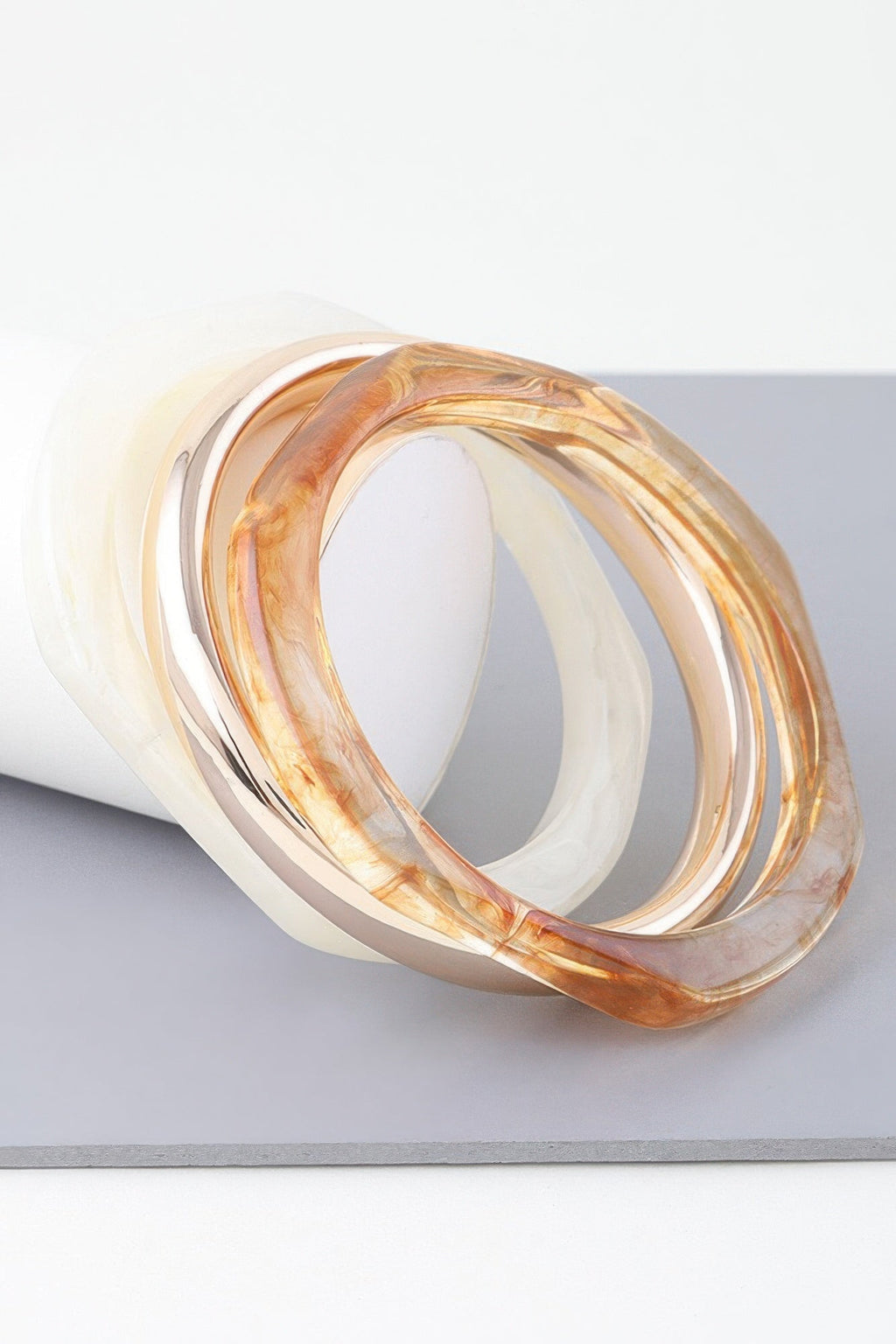 HIGHLINE Triple Geometric Marble Bracelet | Bold BYMANYC ® New York Style