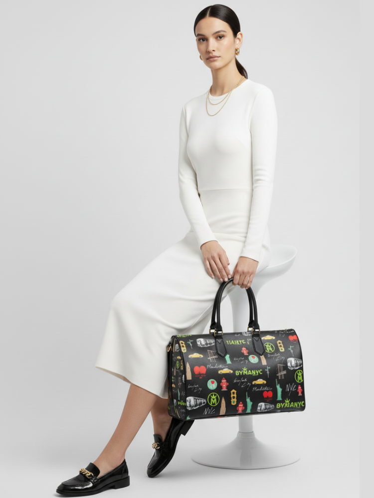 Tote Bag CITYSCAPE – BYMANYC ® New York Eco Vegan Handbag