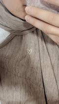 Dark Beige – Linen Hijab