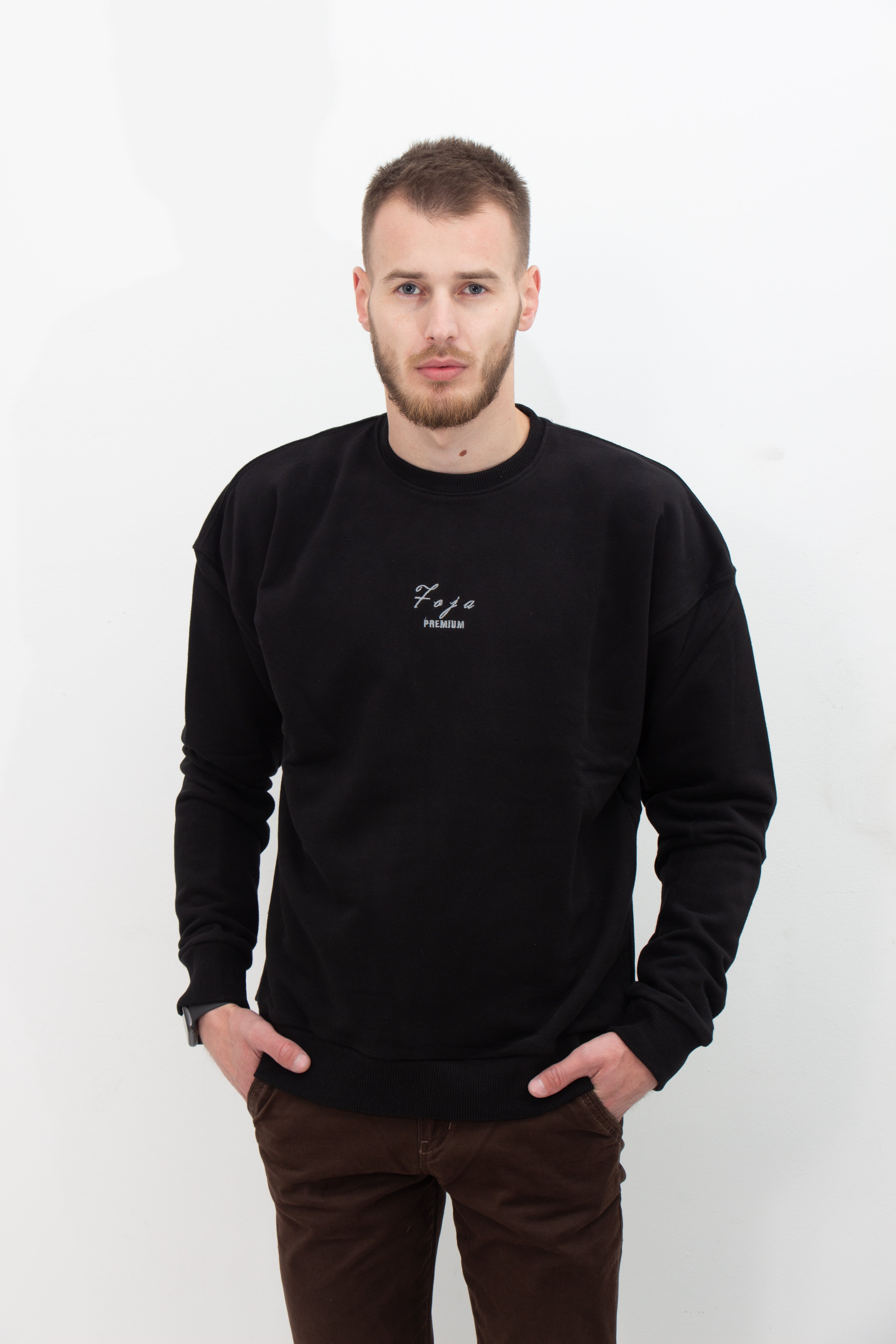 FOJA PREMIUM SWEATER -BLACK-