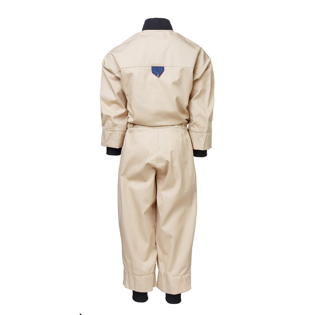 Beige Cotton Kids Overall