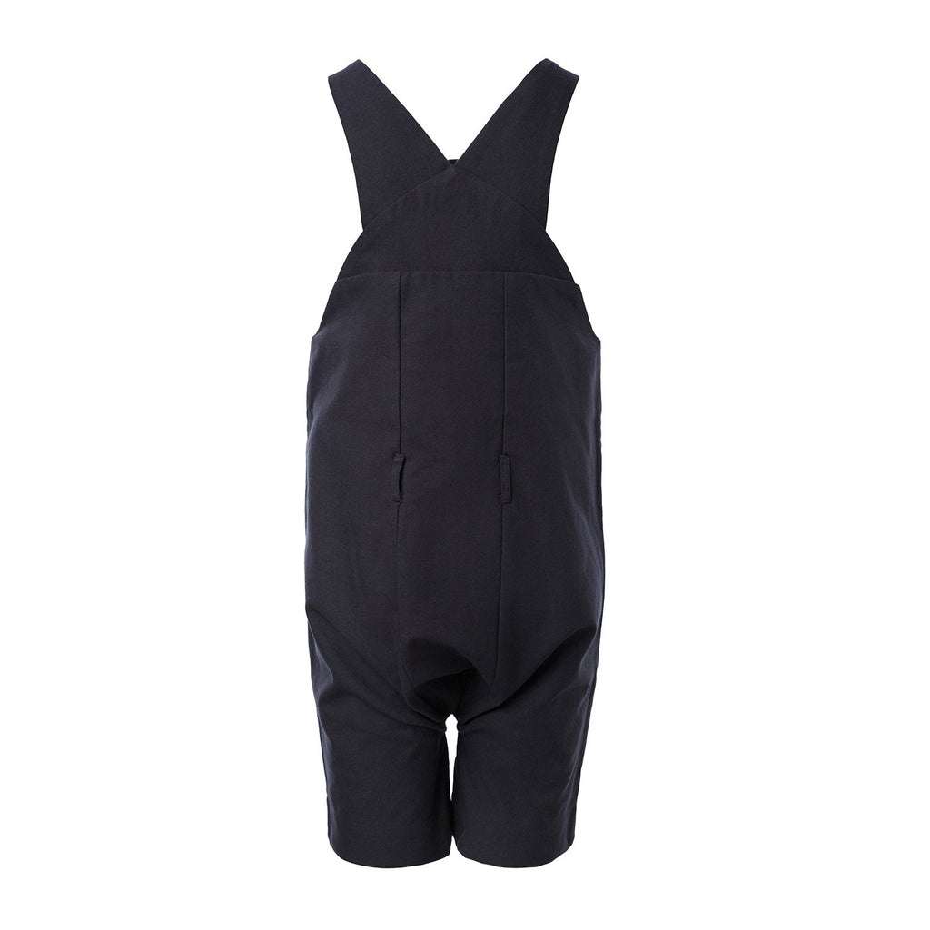 Kids' Cotton Farmer Dungaree in Black