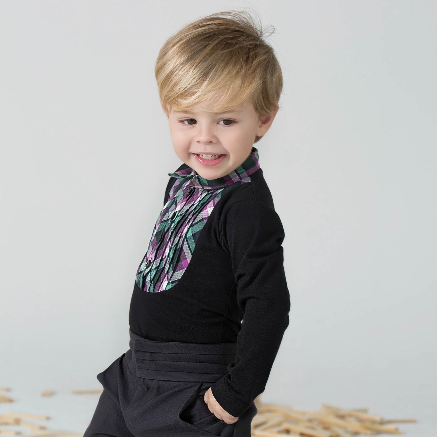 Black Tuxedo Onesie