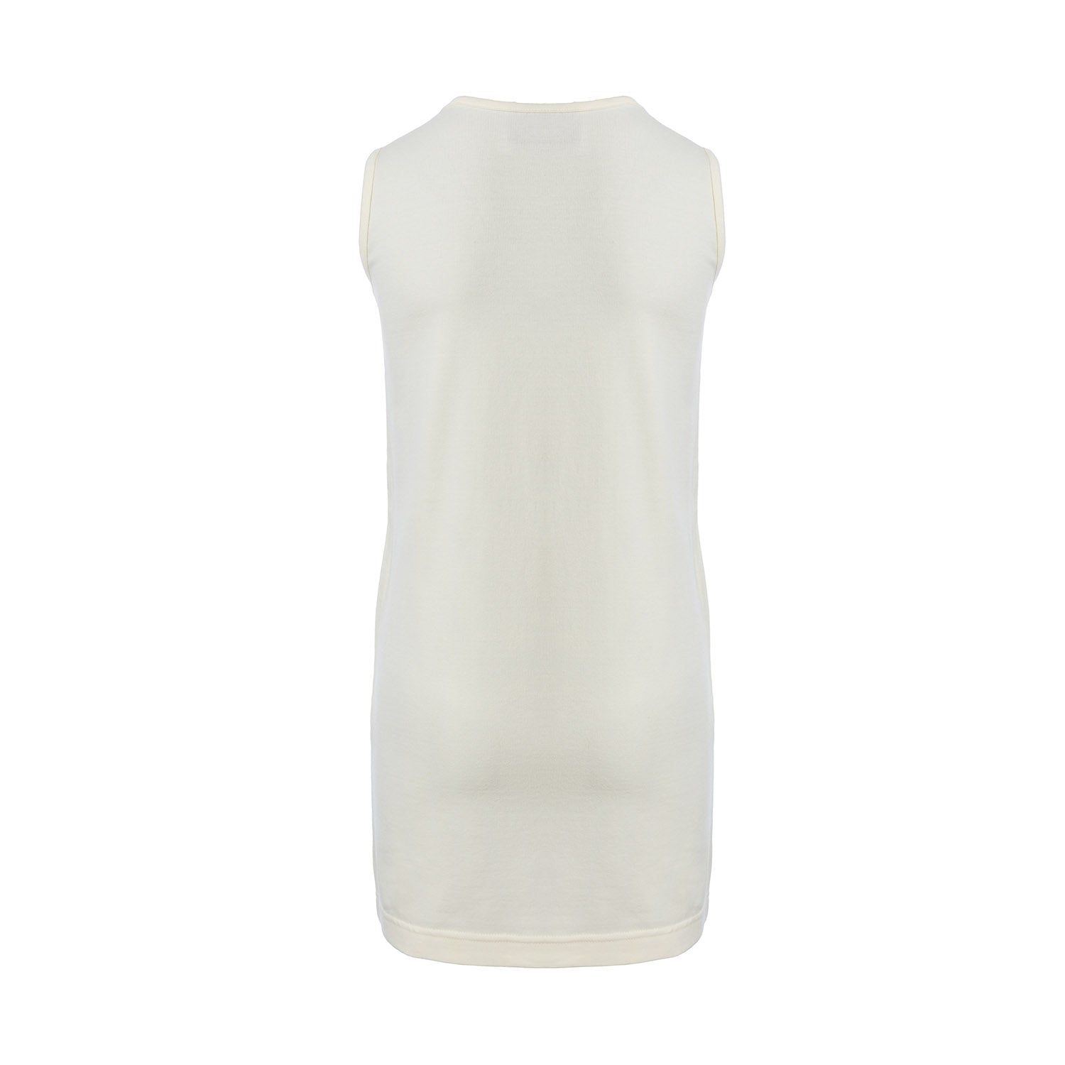 Off-White T-Shirt Dress with Wind Mill