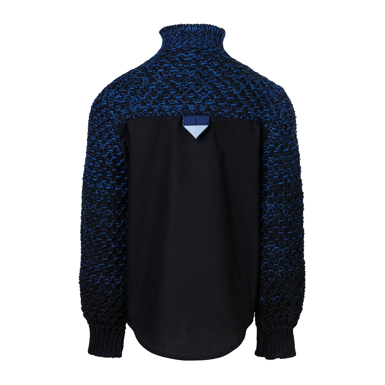Black Shirt with Knitwear - Organic Cotton