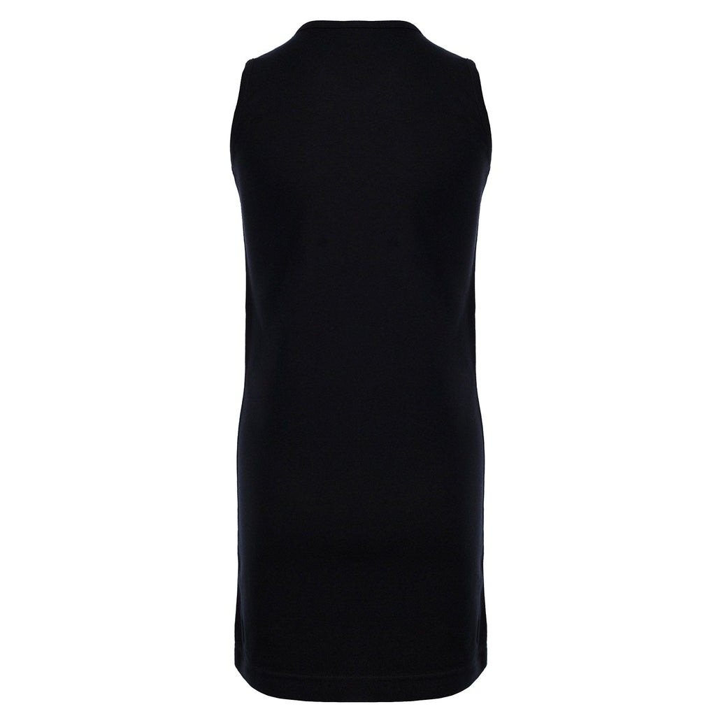 Black T-Shirt Dress with Wind Mill
