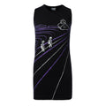 Black T-Shirt Dress with Rice Paddy