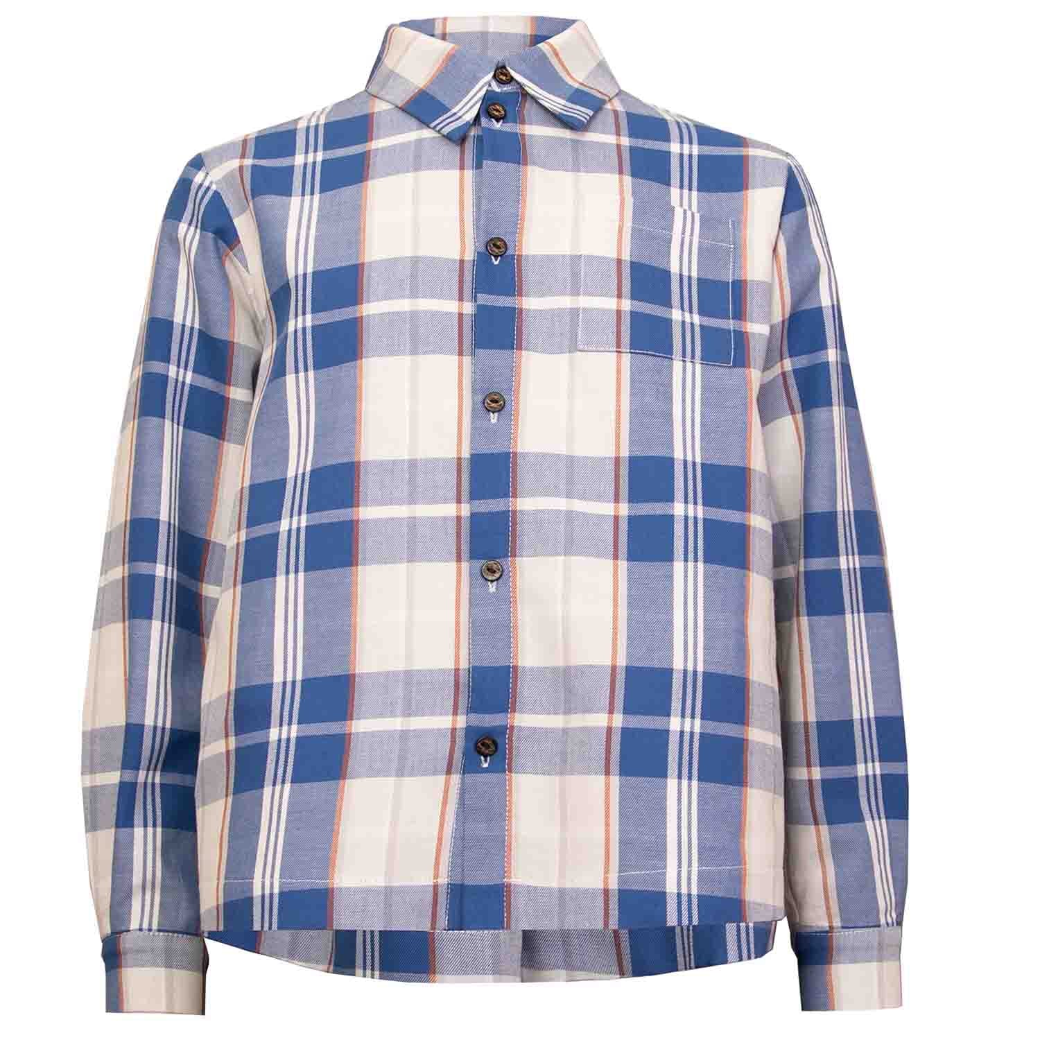Kids Blue Plaid Shirt