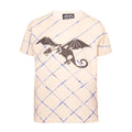 Dragon Lattice Tee – Organic Cotton, Hand-Painted Finish
