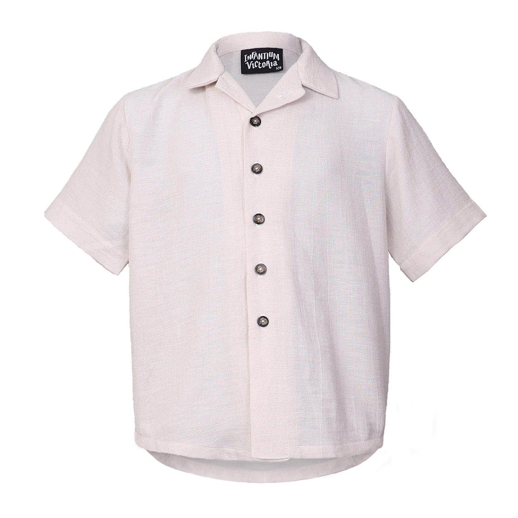 Kids Shirt in Cream Weganool Vegan Cashmere