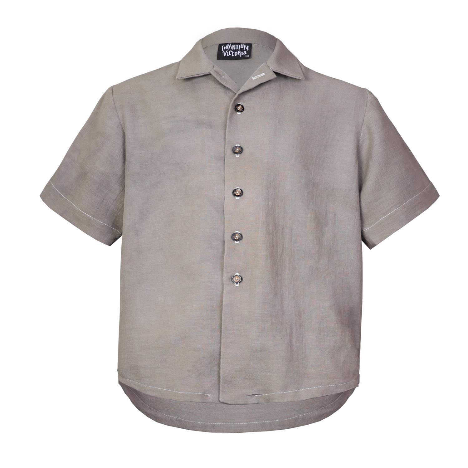 Kids Shirt in Khaki Weganool Vegan Cashmere