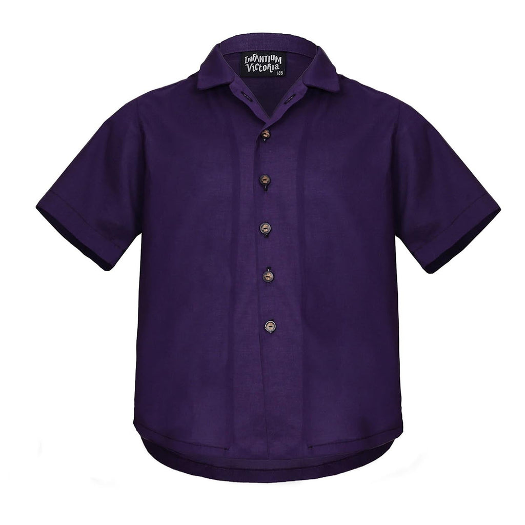 Kids Short-sleeved Shirt in Purple