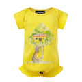 Yellow Romper with Treehouse Print