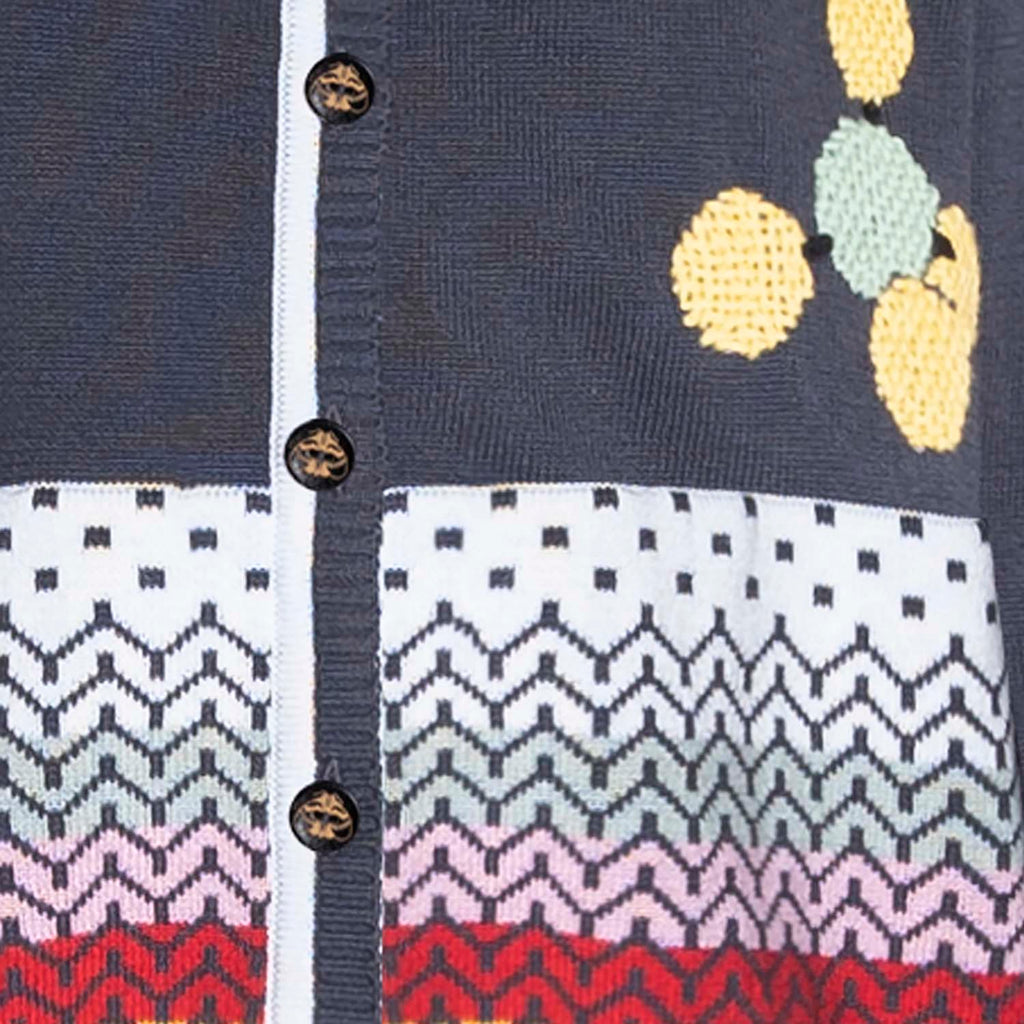 Grey Boys and Girls Cardigan with Hand Embroidery