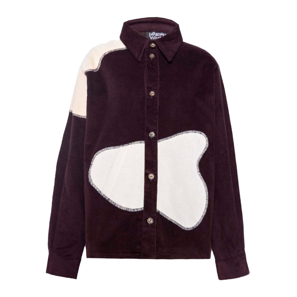 Velvet Kids Shirt in Aubergine