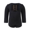 Black Onesie with Golden Trim