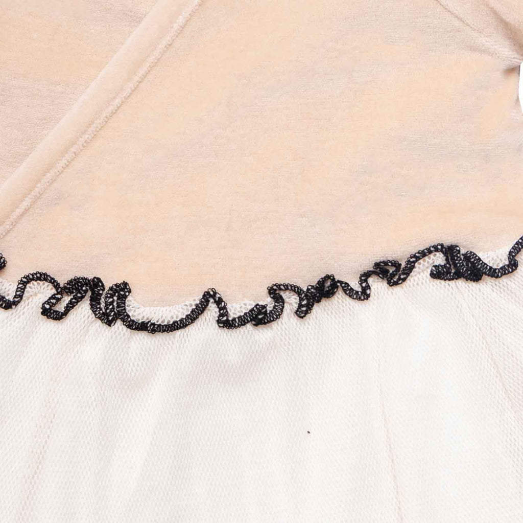 Baby Girl Tulle Dress in Beige