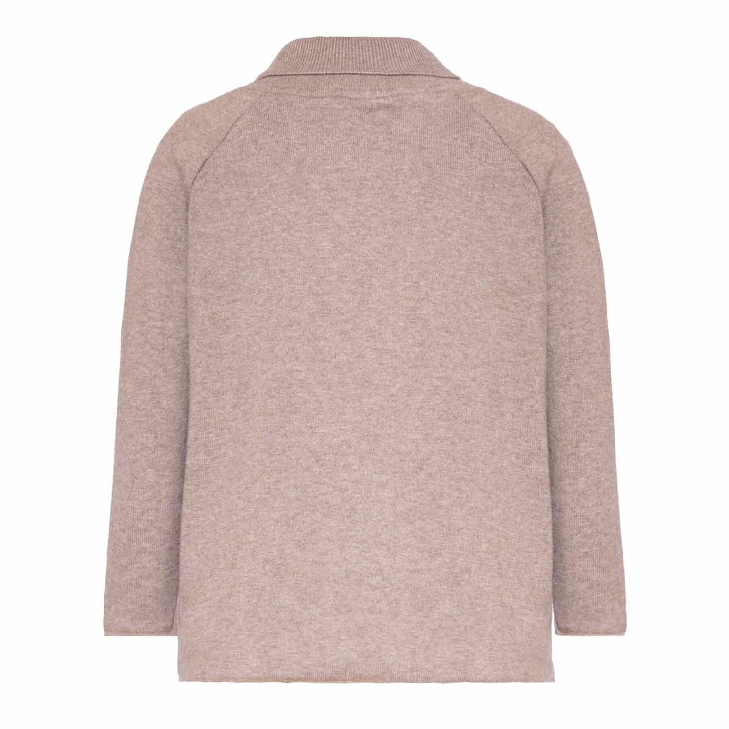 Beige Knitted Kids Sweater