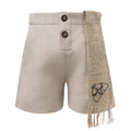 Kids' Linen Shorts with Hemp Sash