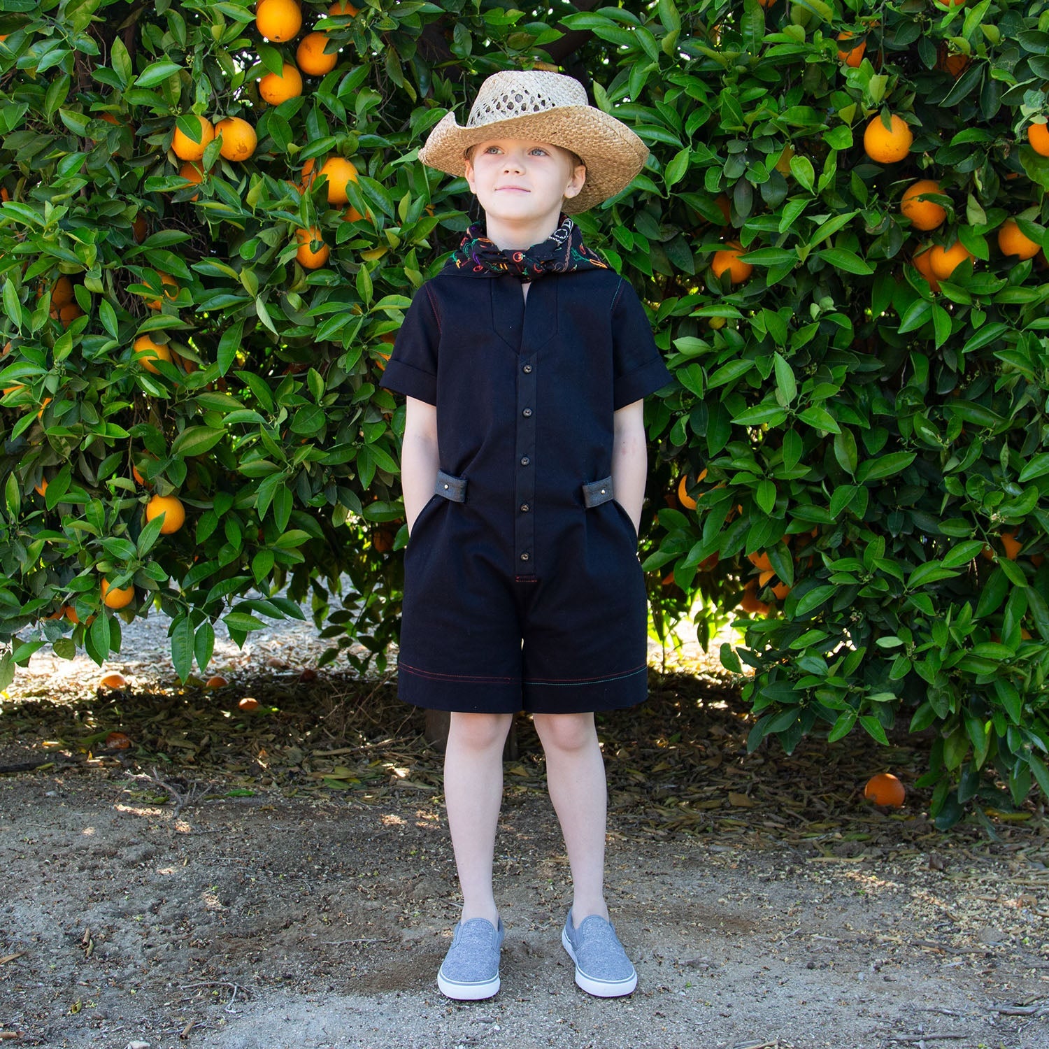 Playsuit with Cape