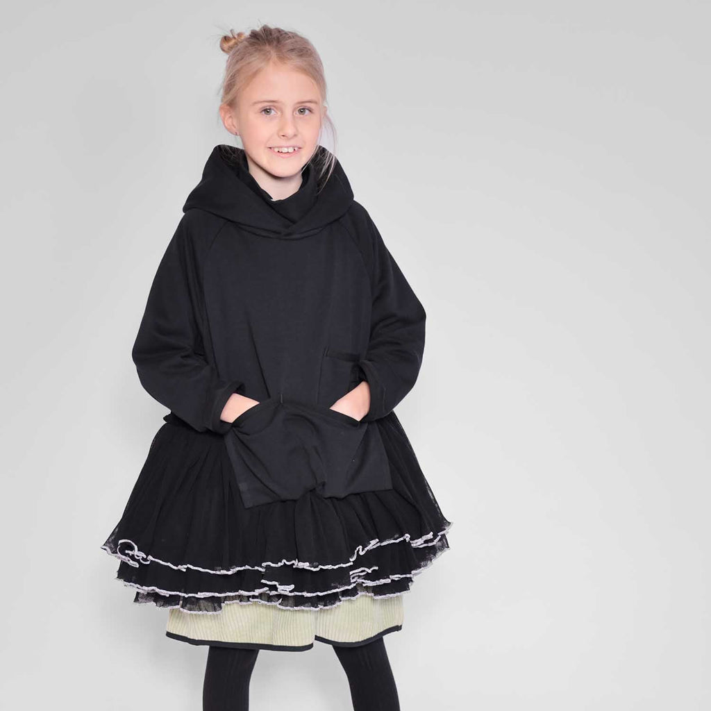 Black Designer Hoodie for Kids