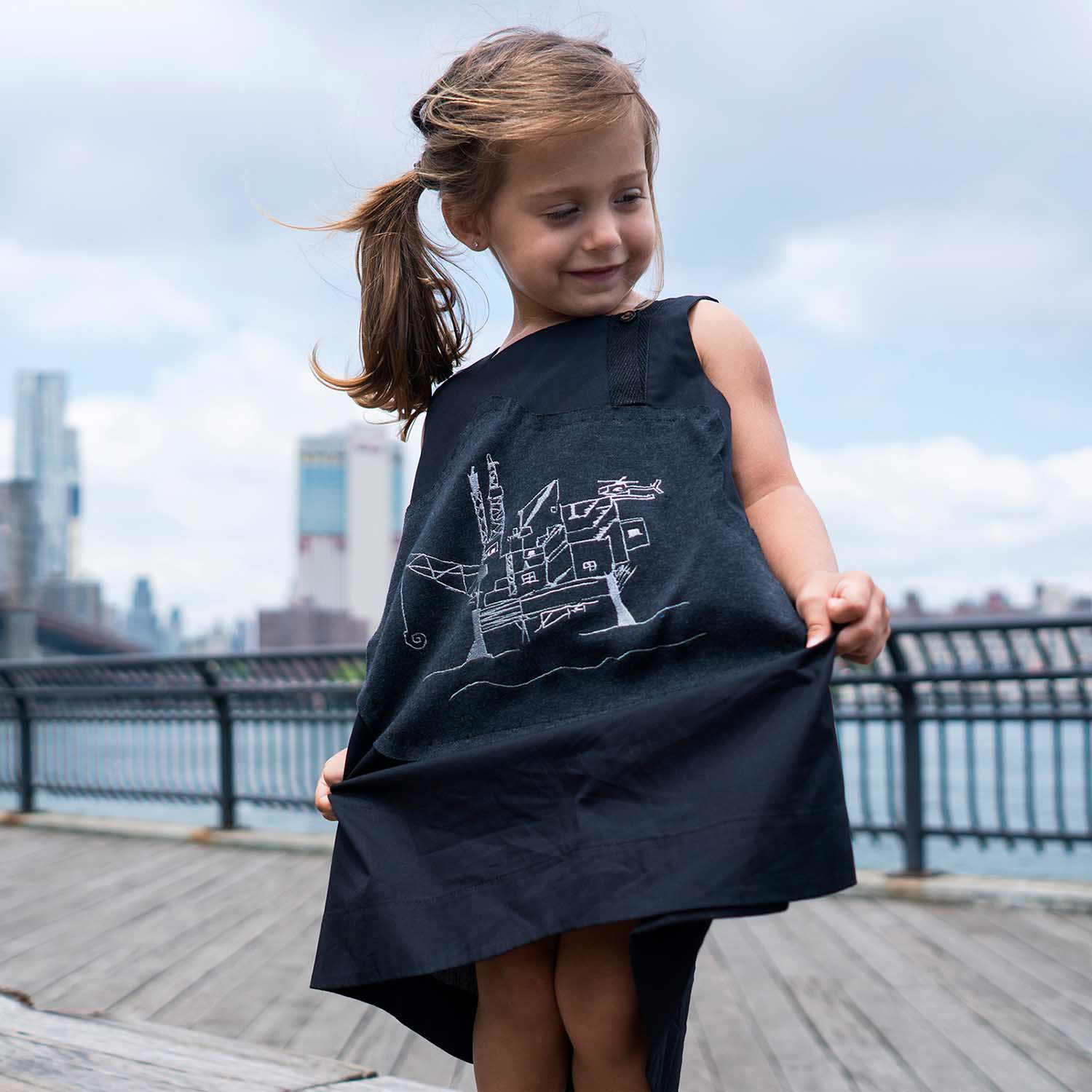 Black Trapeze Dress
