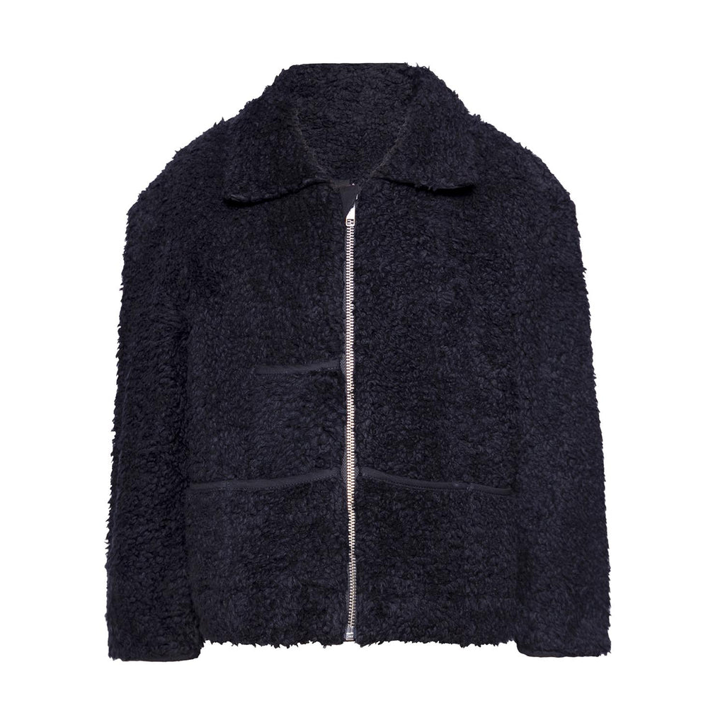 Black Faux Fur Jacket