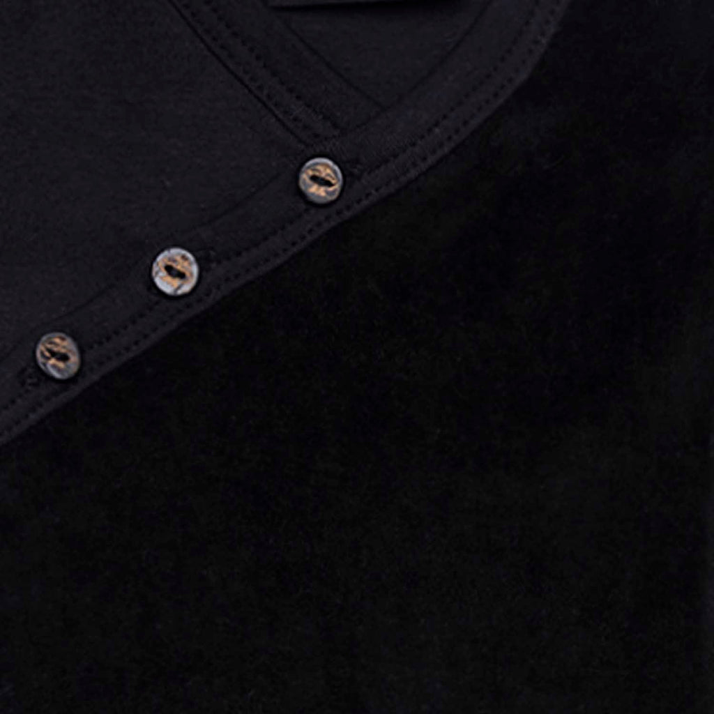 Black Baby Onesie with Velvet Detail